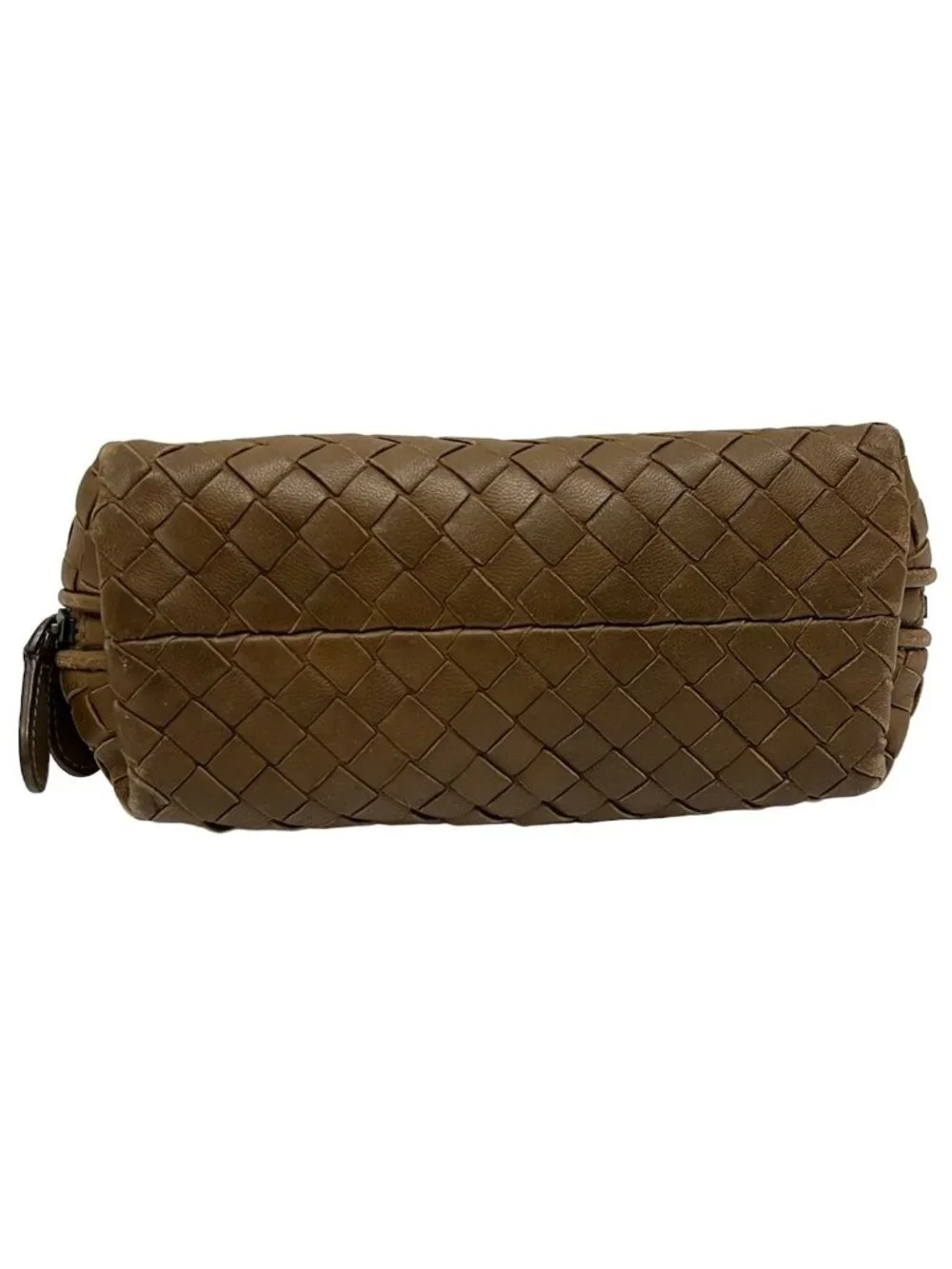Bottega Veneta Pouch Intrecciato Brown Leather